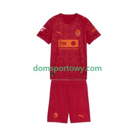 Koszulka Valencia CF Dziecięcy Wyjazdowe Koszulki Piłkarskie 2025-2026 Krótki Rękaw